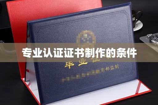 沭阳专业认证证书制作的条件