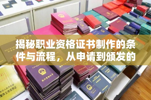 沭阳揭秘职业资格证书制作的条件与流程，从申请到颁发的全解析