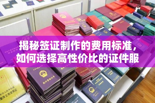 沭阳揭秘签证制作的费用标准，如何选择高性价比的证件服务