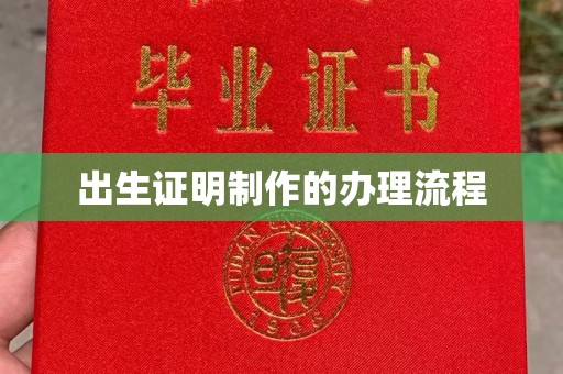 沭阳出生证明制作的办理流程