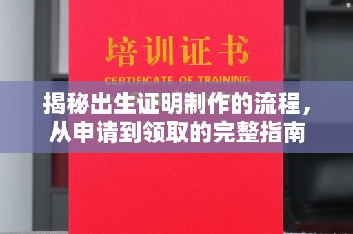 沭阳揭秘出生证明制作的流程，从申请到领取的完整指南