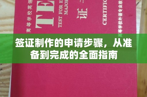 沭阳签证制作的申请步骤，从准备到完成的全面指南