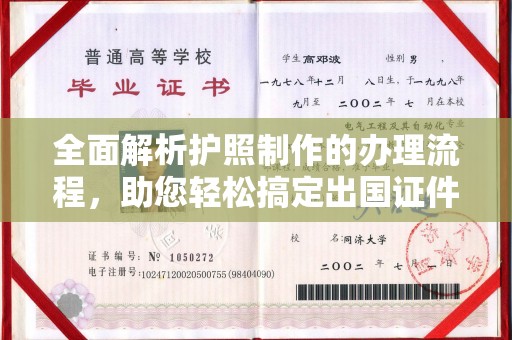 沭阳全面解析护照制作的办理流程，助您轻松搞定出国证件