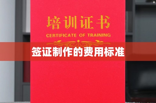 沭阳签证制作的费用标准