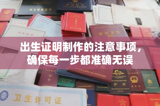 沭阳出生证明制作的注意事项，确保每一步都准确无误