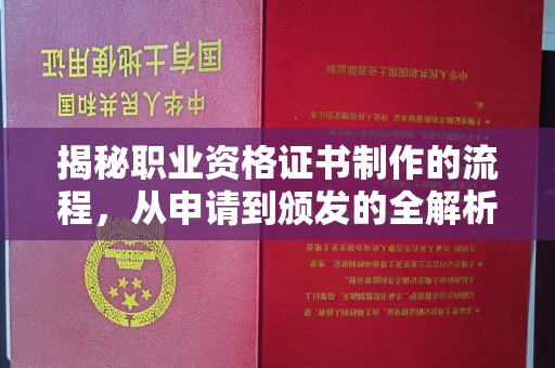 沭阳揭秘职业资格证书制作的流程，从申请到颁发的全解析