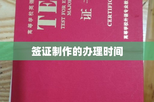 沭阳签证制作的办理时间