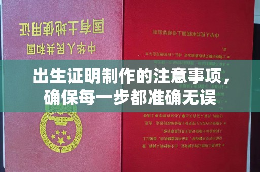 沭阳出生证明制作的注意事项，确保每一步都准确无误