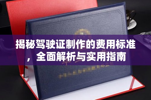 沭阳揭秘驾驶证制作的费用标准，全面解析与实用指南